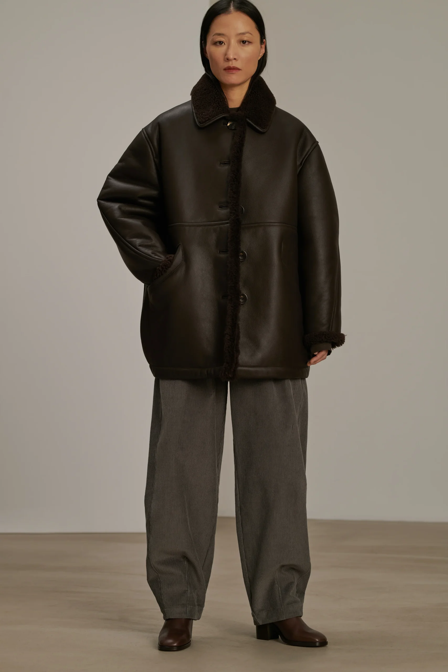 MANTEAU BREDA MARRON