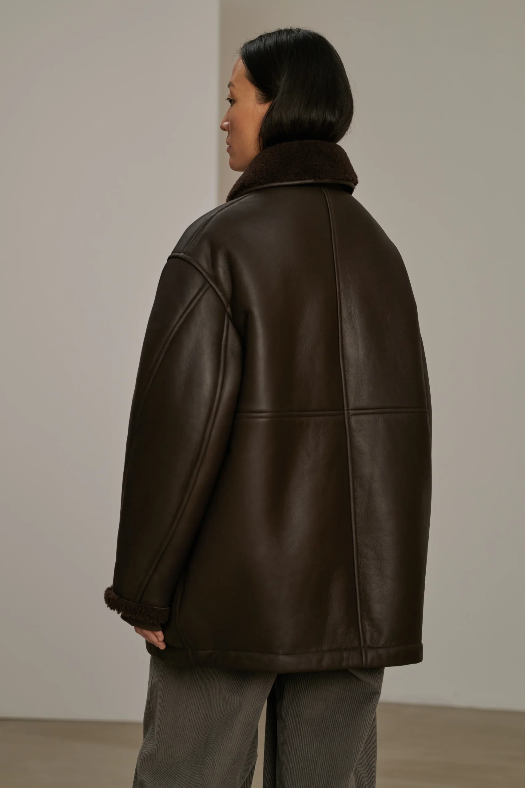 MANTEAU BREDA MARRON – Image 4