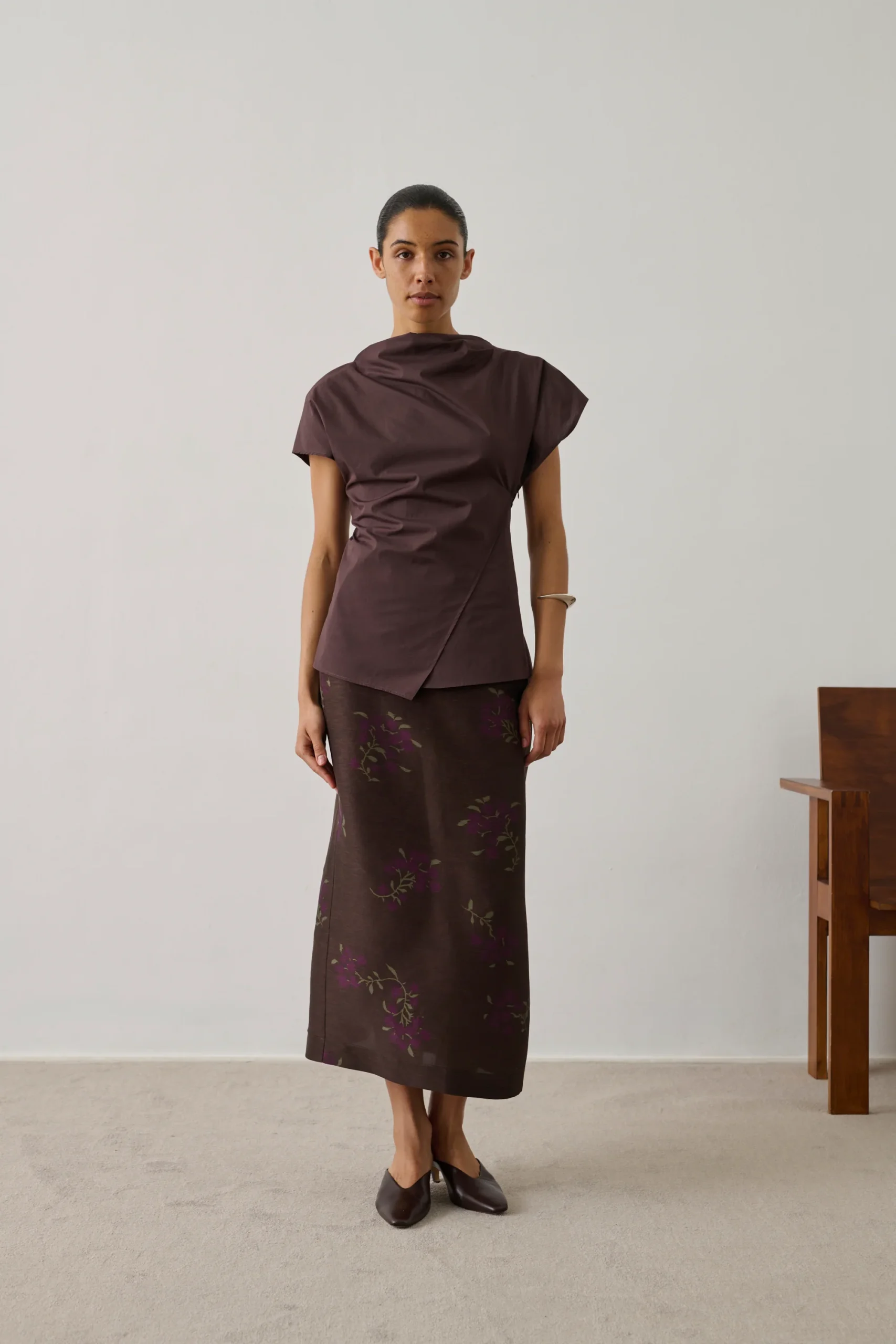 JUPE HELIA MARRON – Image 2