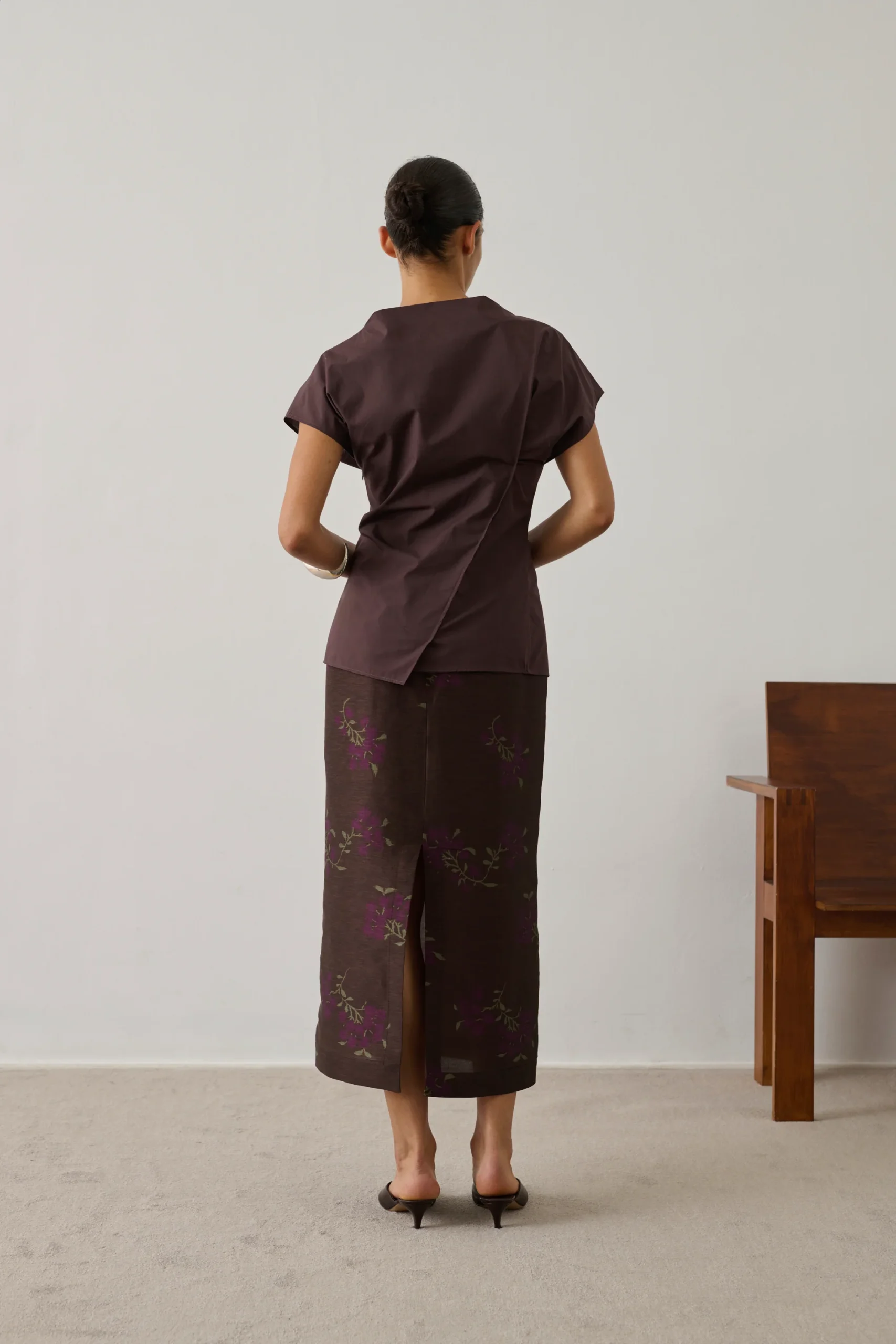 JUPE HELIA MARRON – Image 3