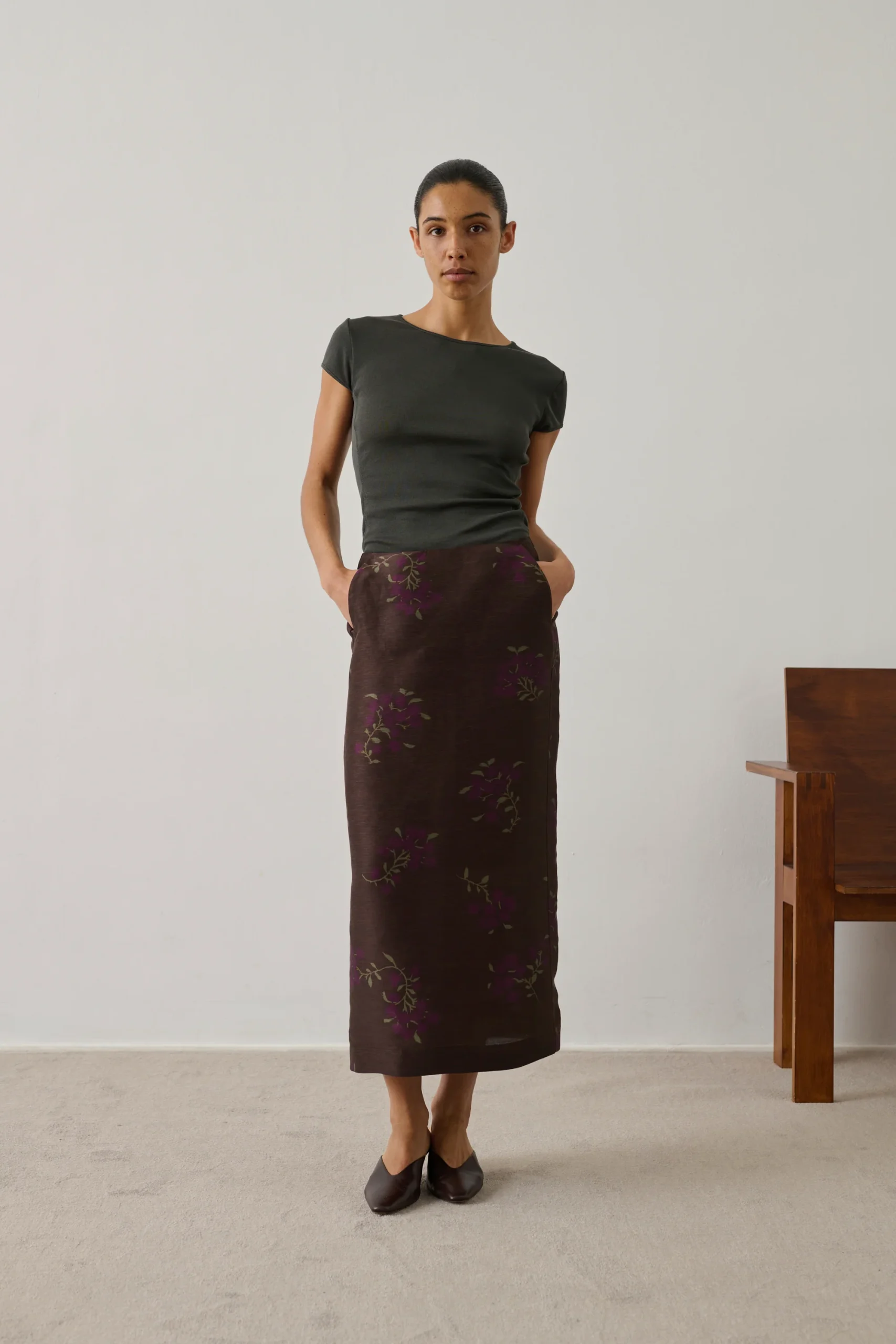 JUPE HELIA MARRON – Image 4