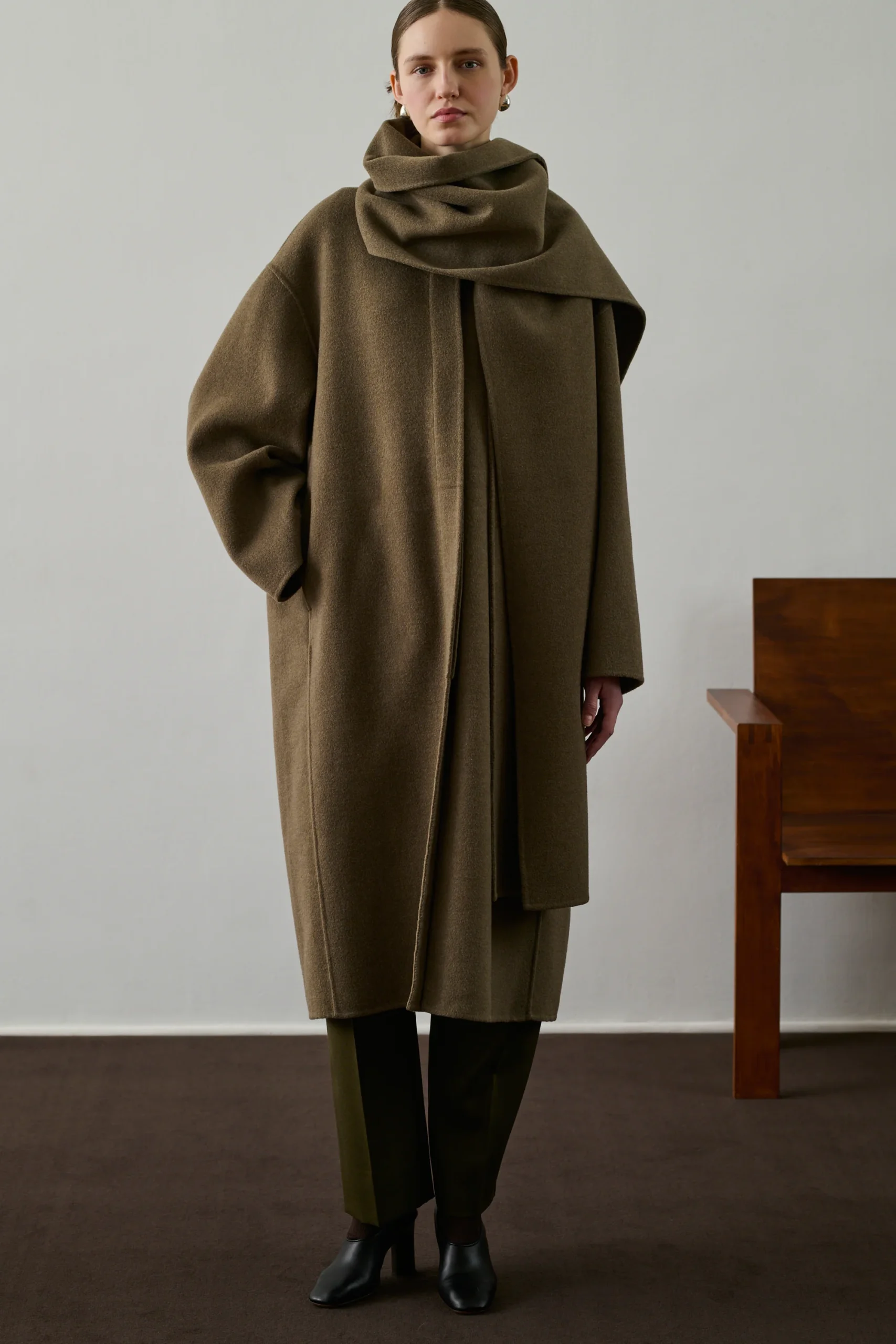 MANTEAU FINN MARRON – Image 2