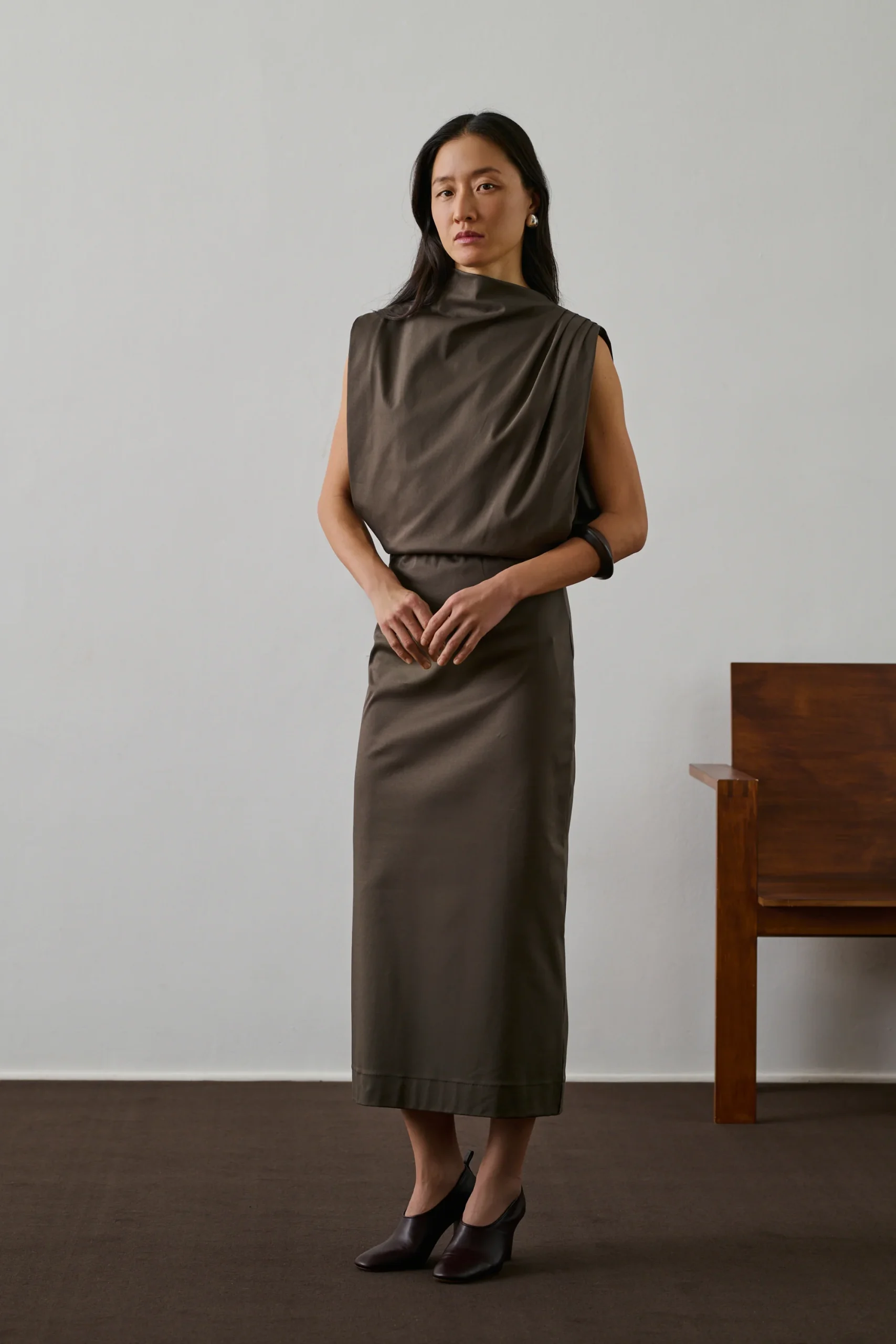 ROBE GEMMA MARRON – Image 2