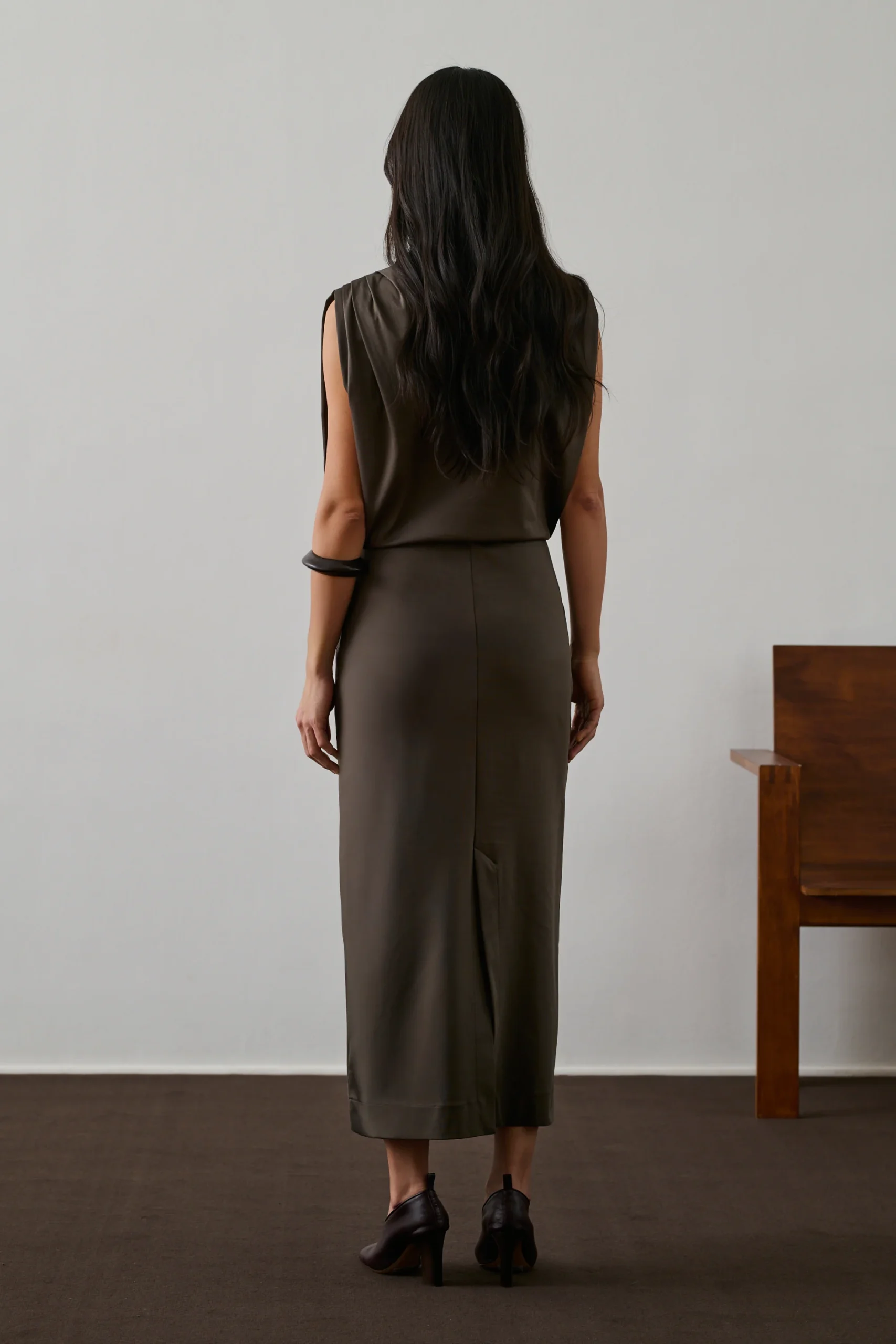 ROBE GEMMA MARRON – Image 4