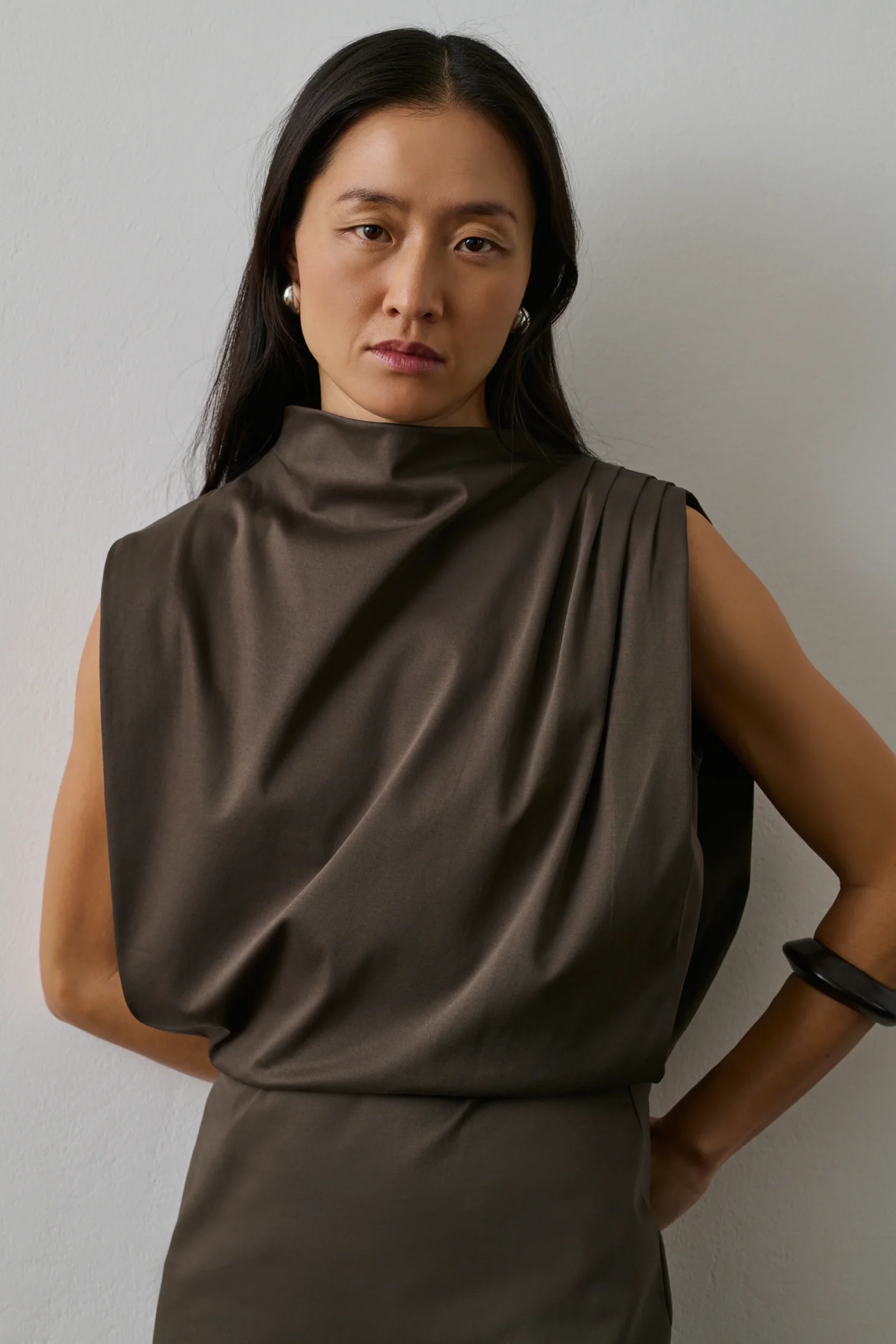 ROBE GEMMA MARRON – Image 3