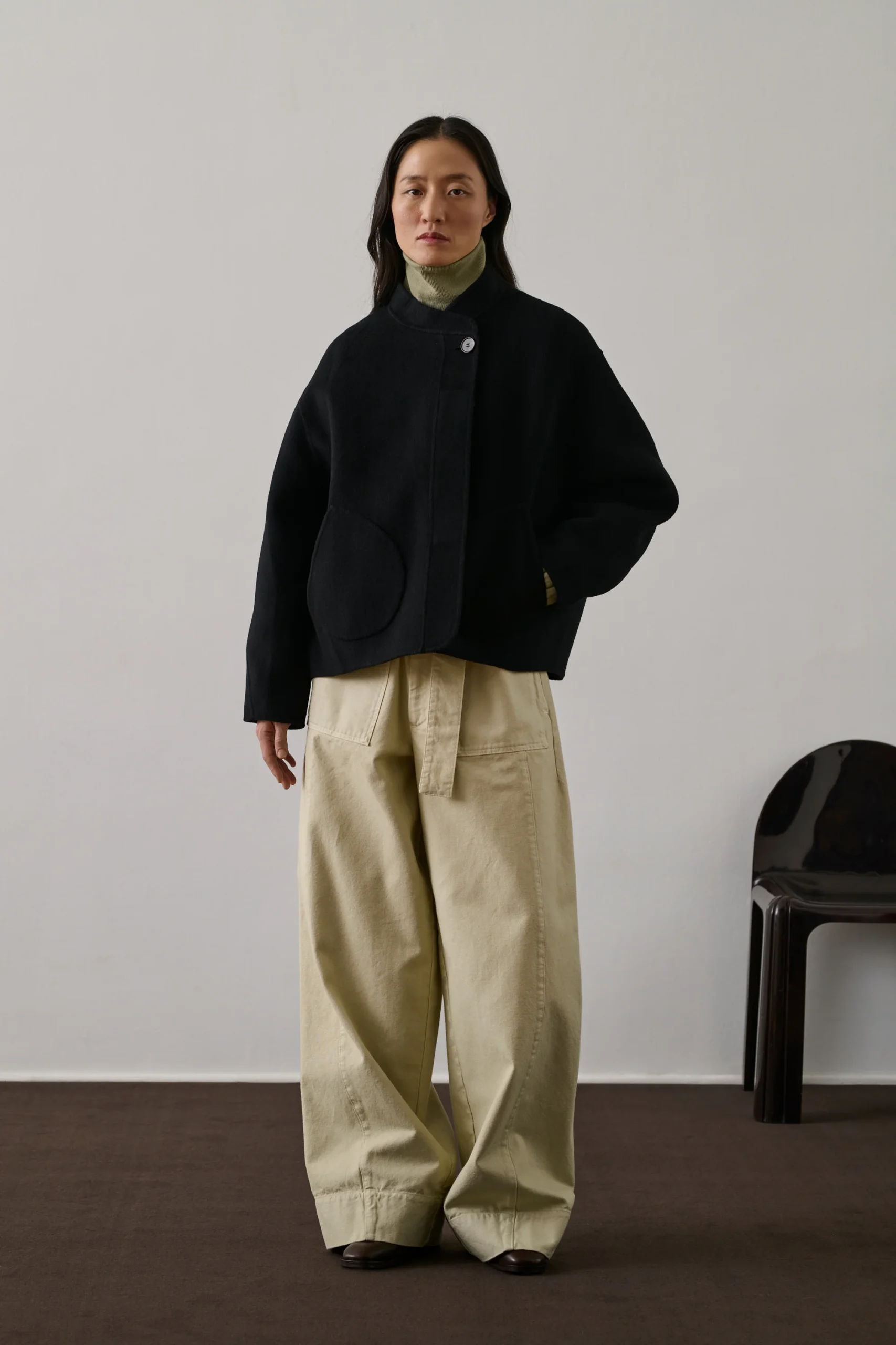 MANTEAU WINDSOR NOIR