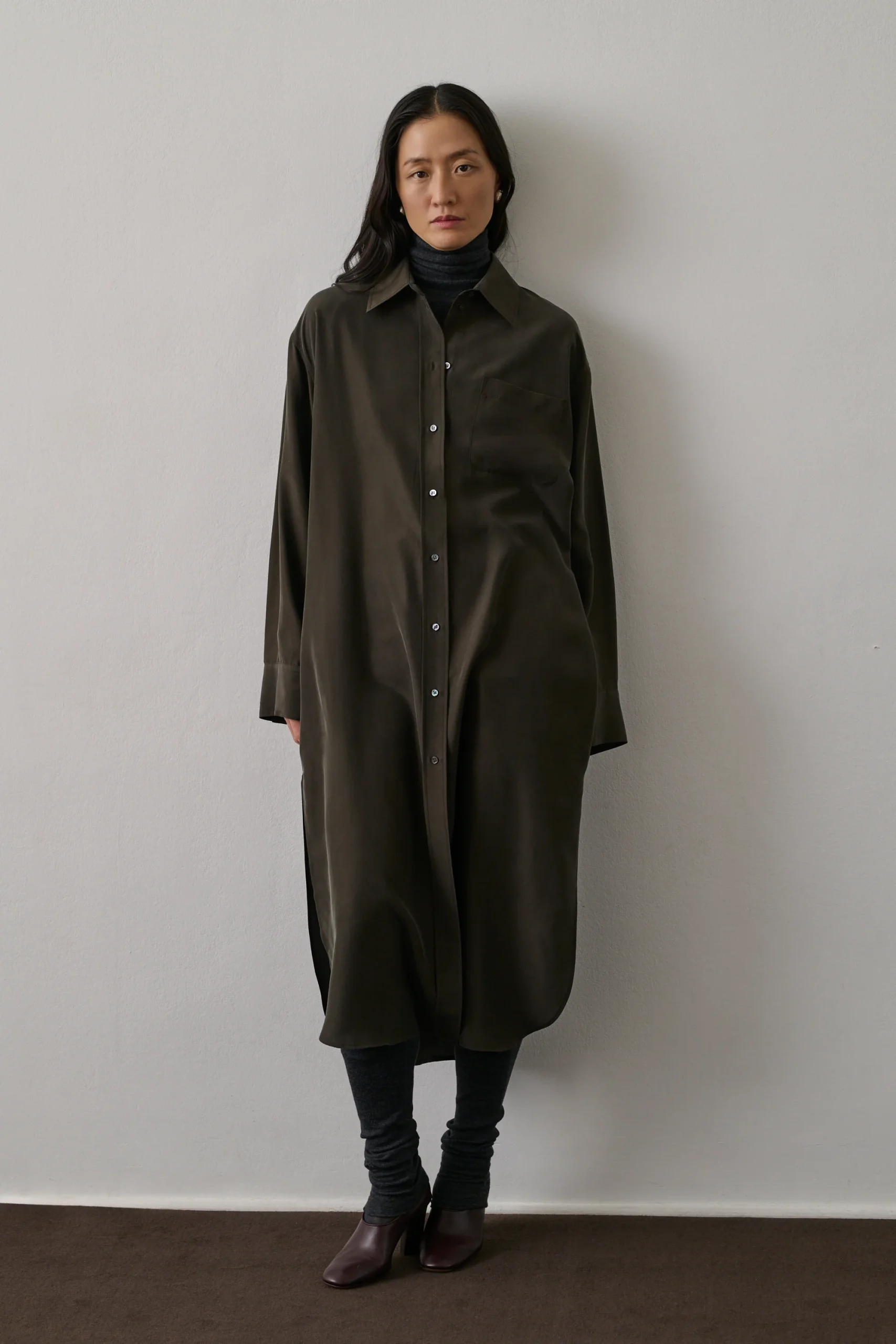 ROBE FLORA MARRON – Image 2