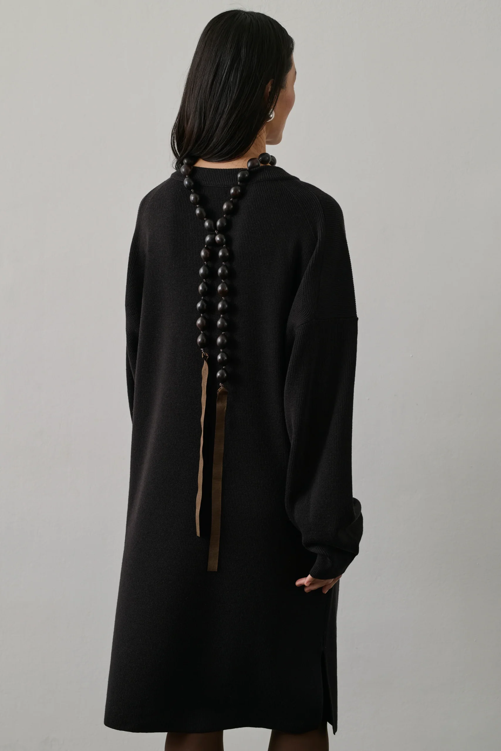 ROBE FALAISE MARRON – Image 3