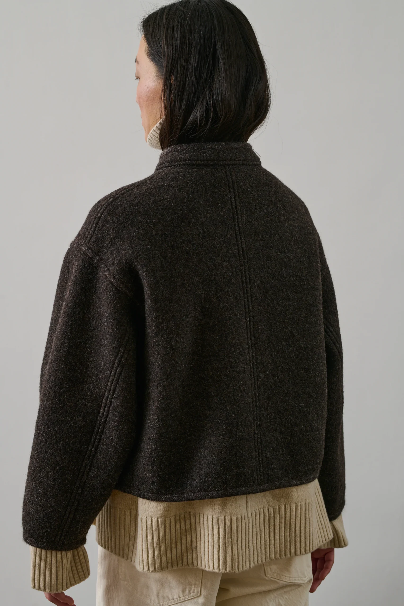 VESTE OLYMPE MARRON – Image 5