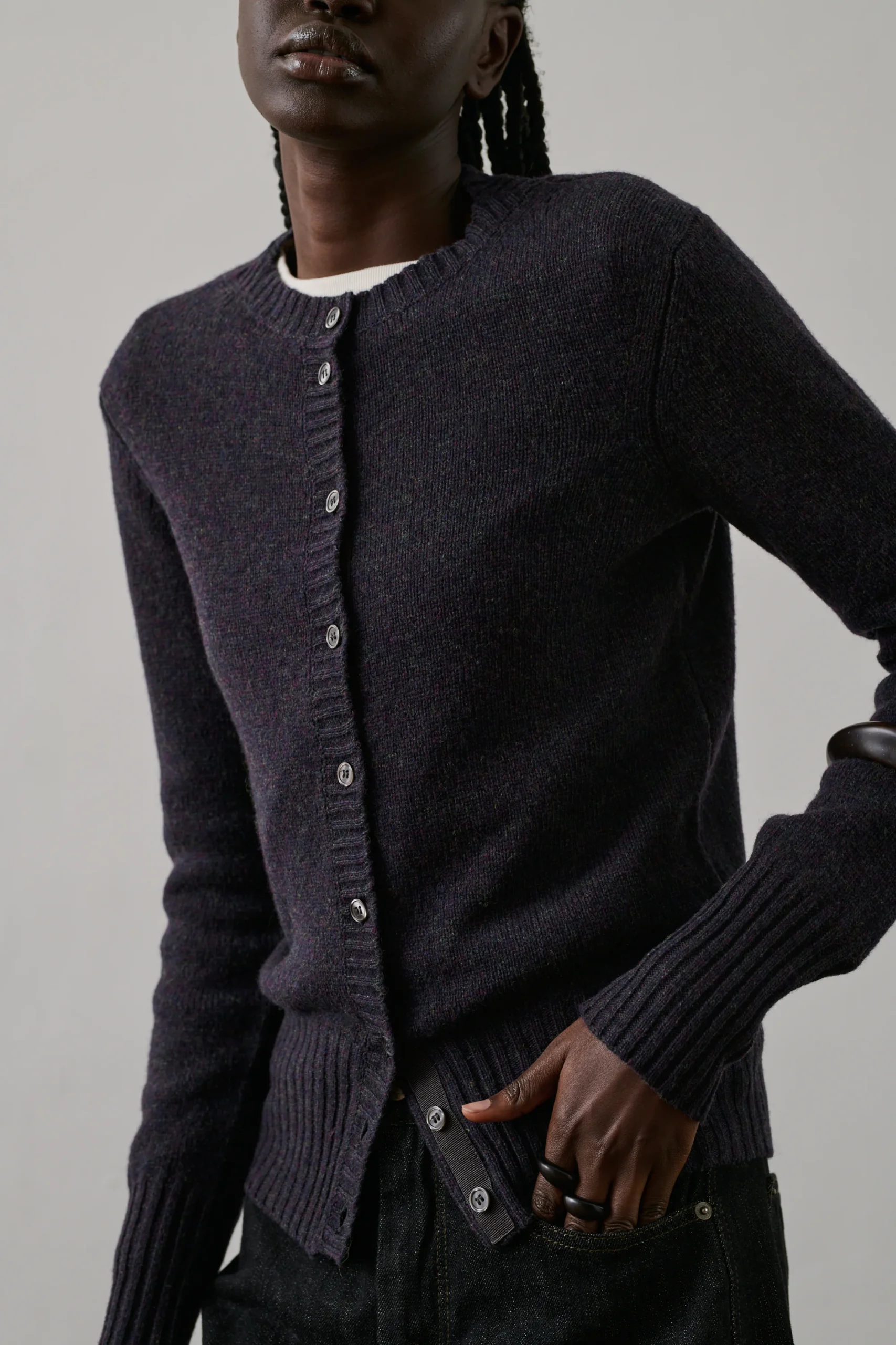 CARDIGAN FUGU VIOLET – Image 4