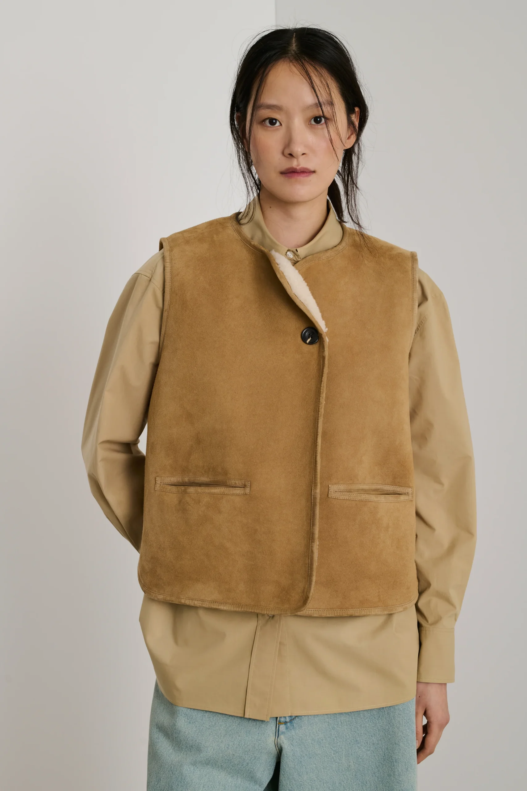 VESTE BOULOGNE BEIGE