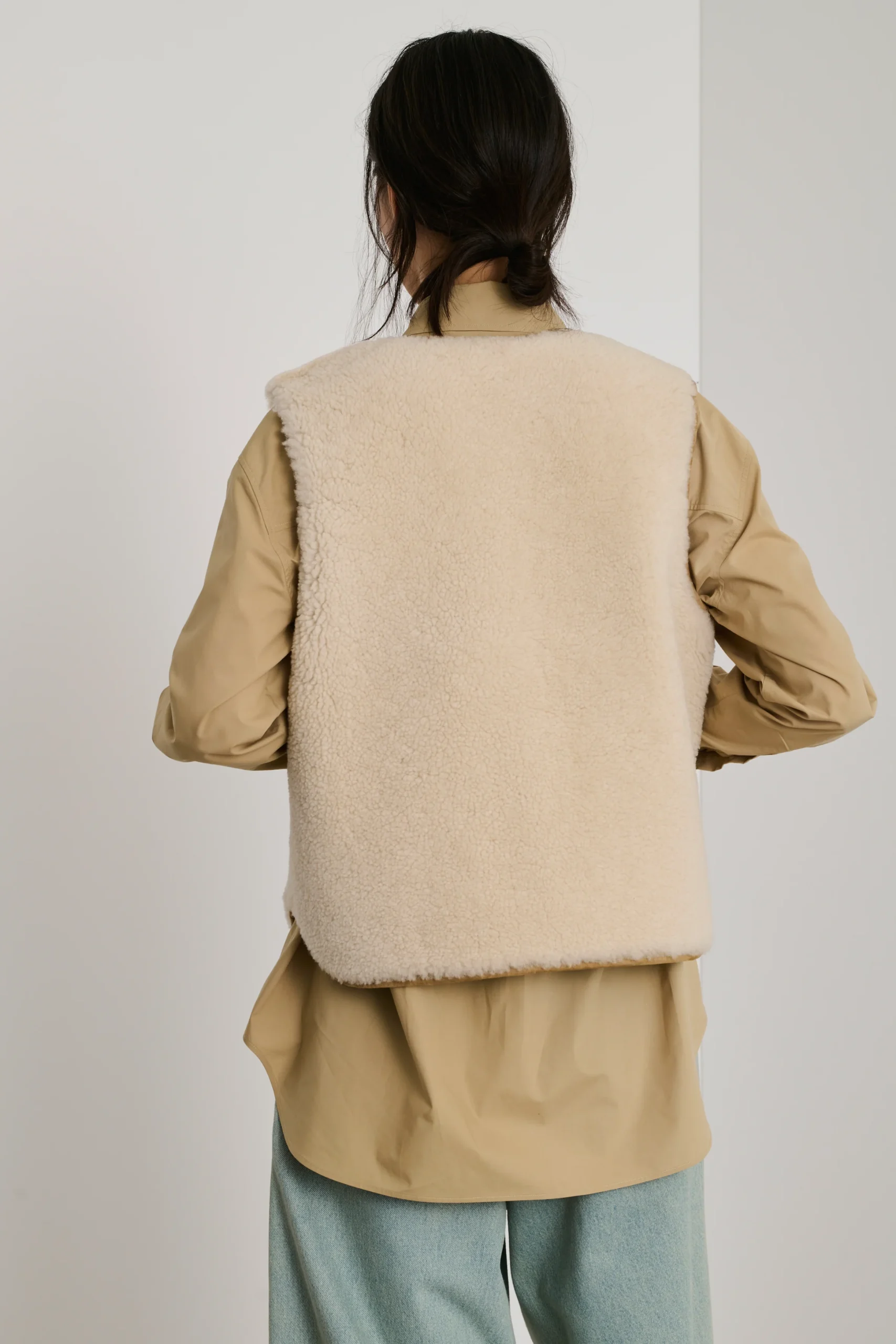VESTE BOULOGNE BEIGE – Image 5