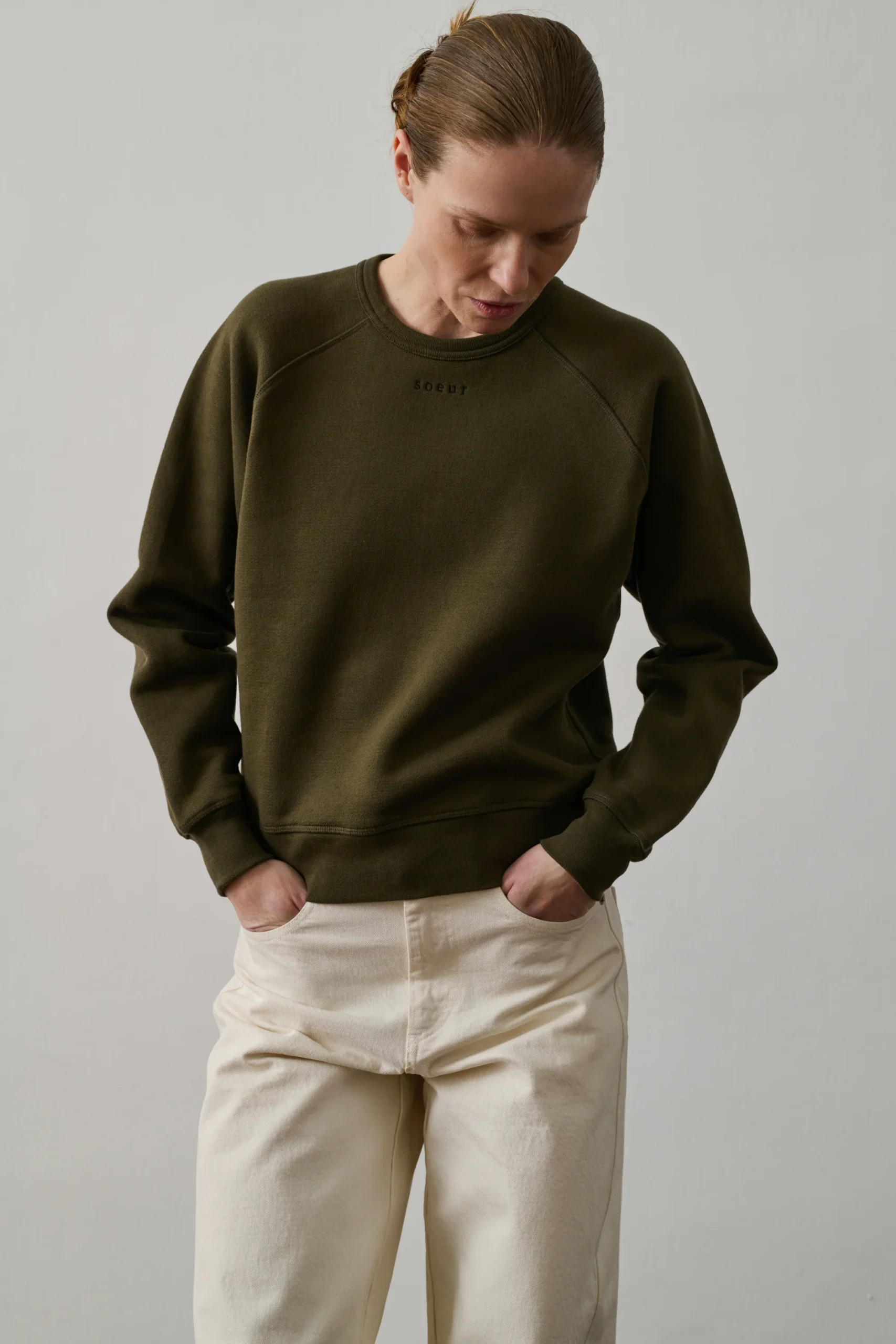 SWEATSHIRT ARTEMIS KAKI – Image 3