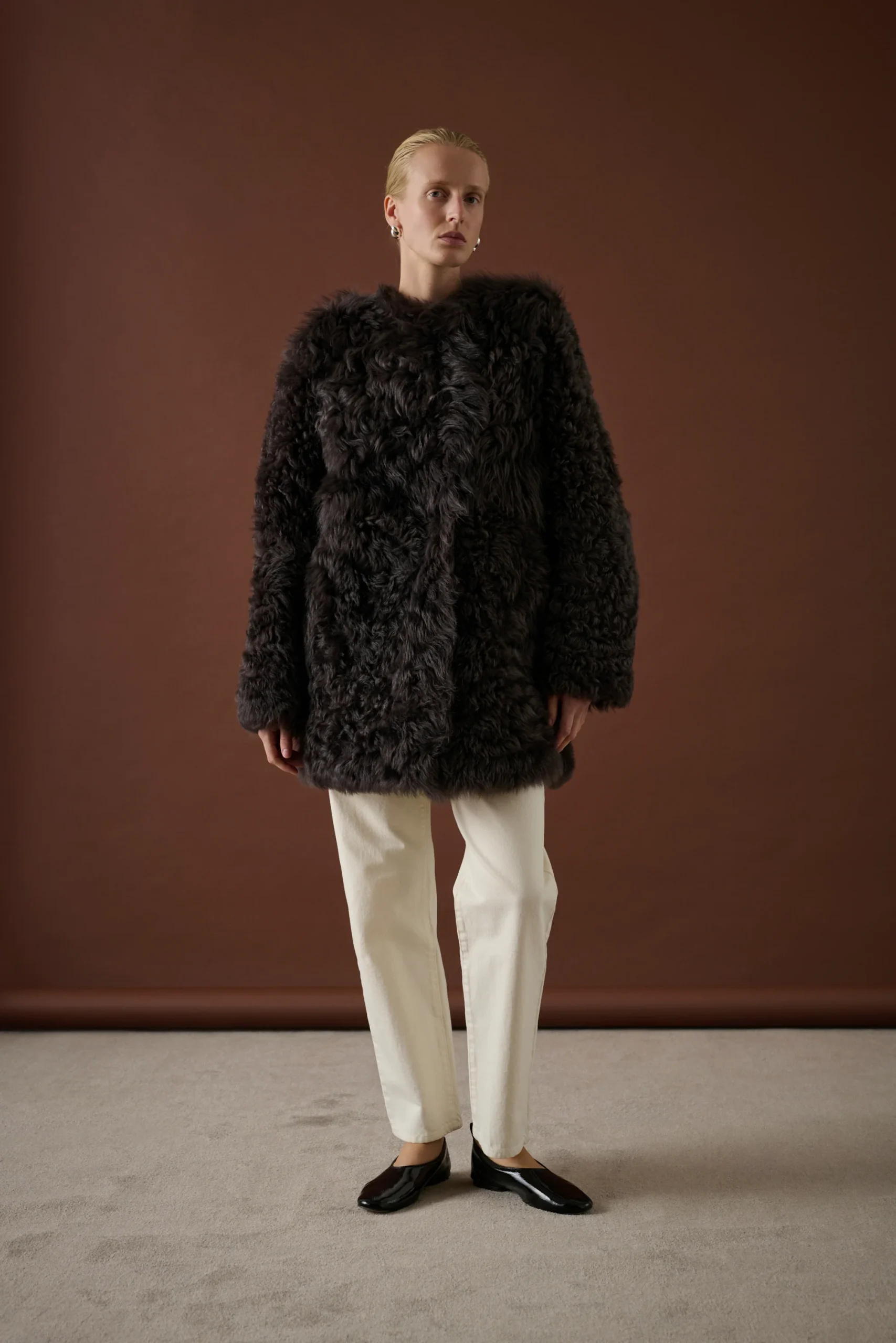 MANTEAU SVEN MARRON – Image 2