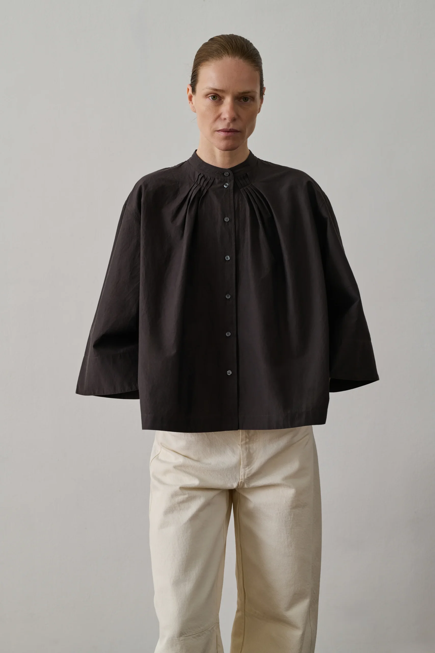 BLOUSE BUCAREST MARRON – Image 4