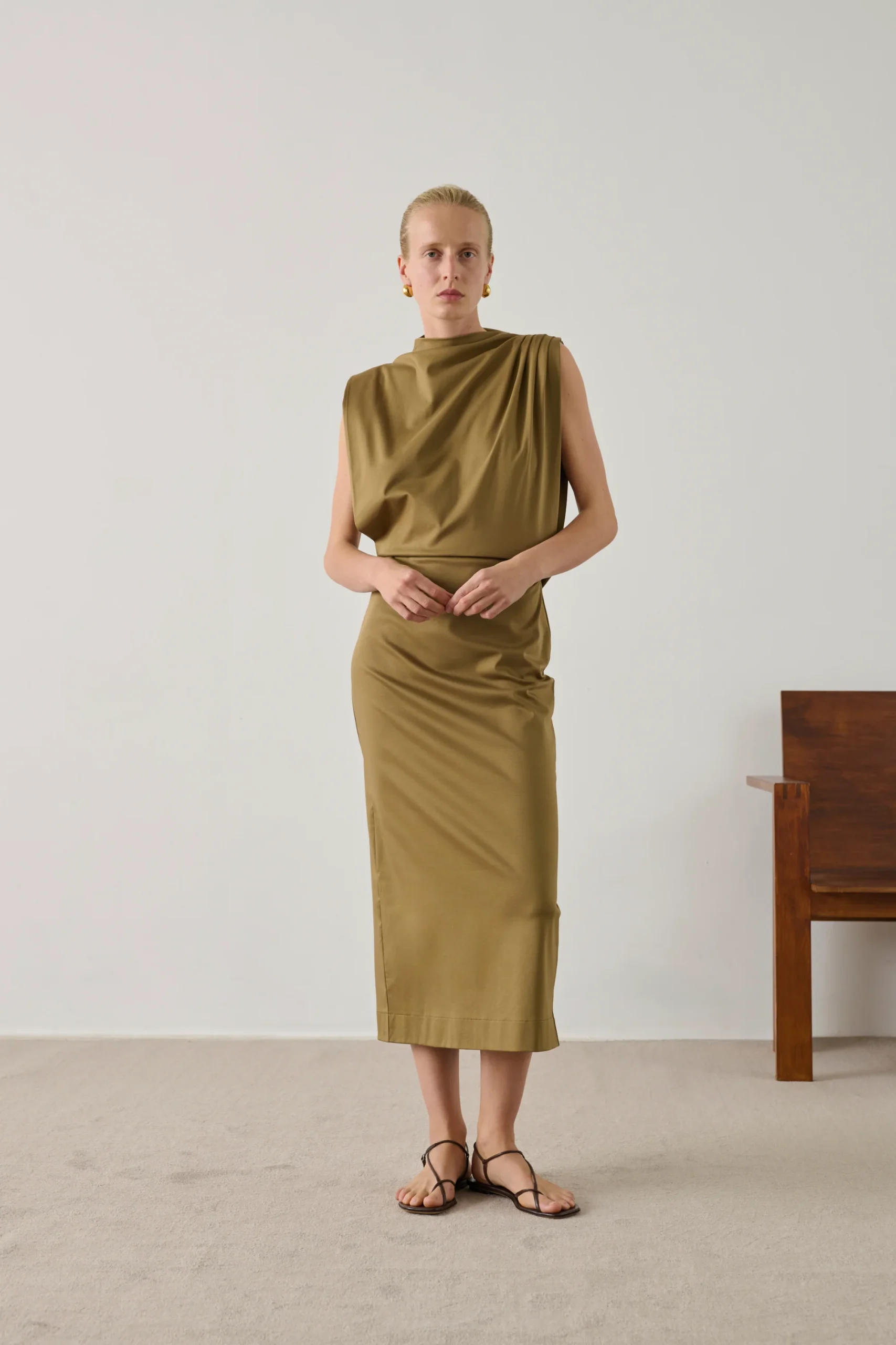 ROBE GEMMA BEIGE – Image 2