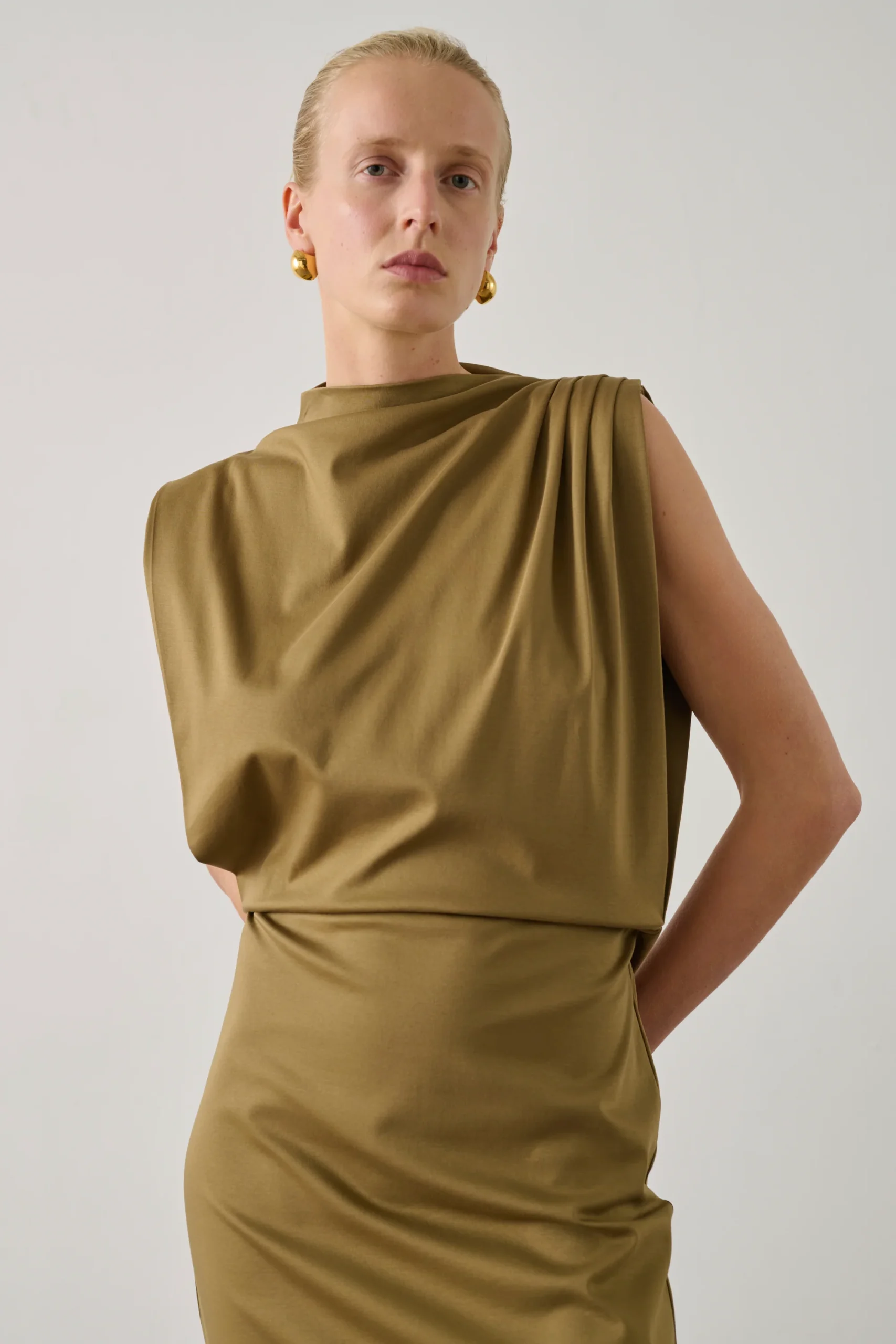 ROBE GEMMA BEIGE – Image 3