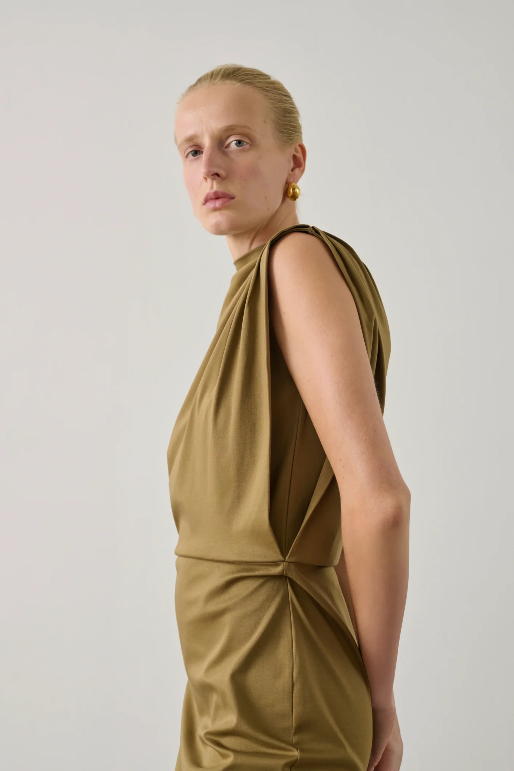ROBE GEMMA BEIGE – Image 5
