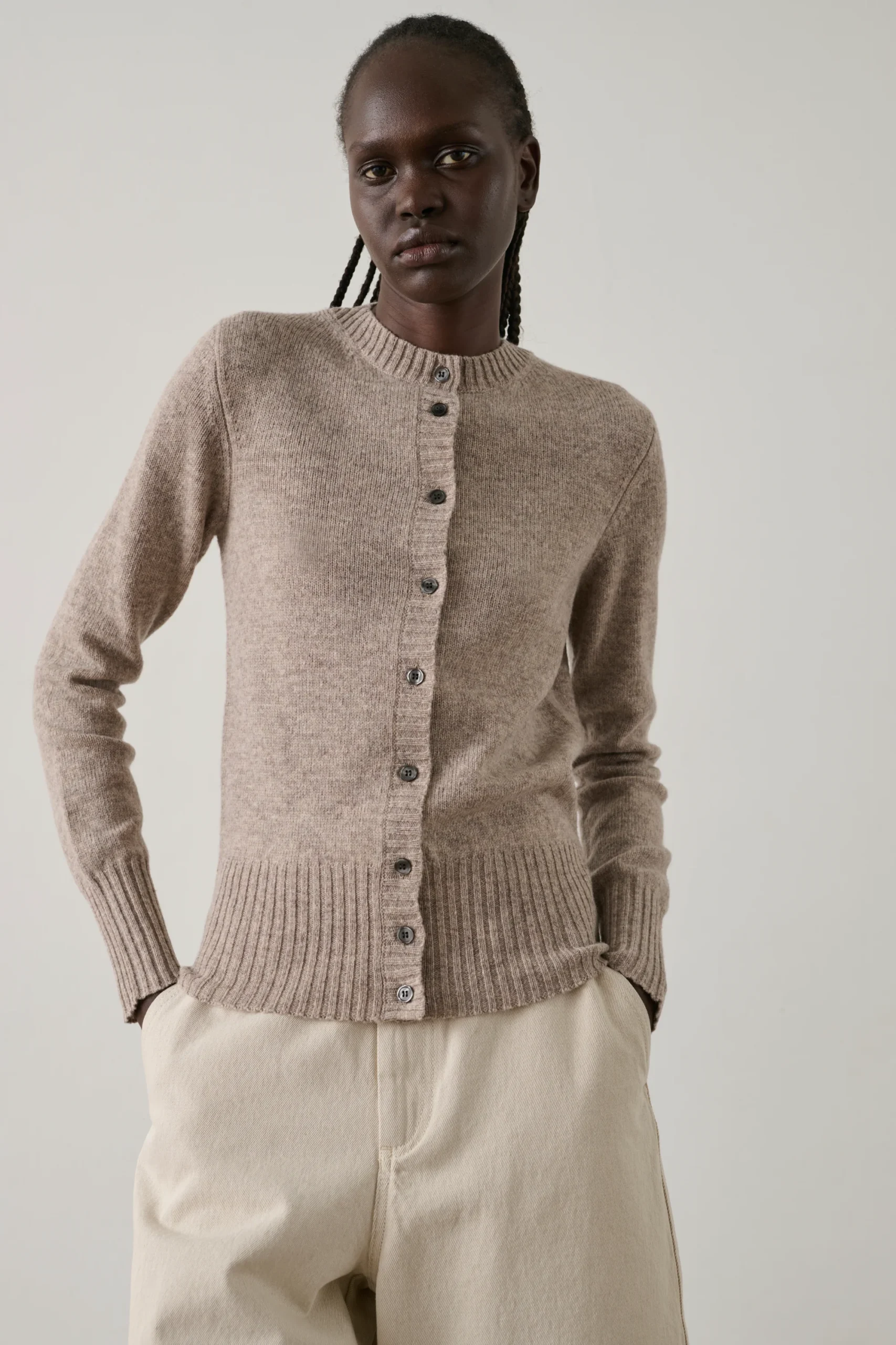 CARDIGAN FUGU BEIGE – Image 3