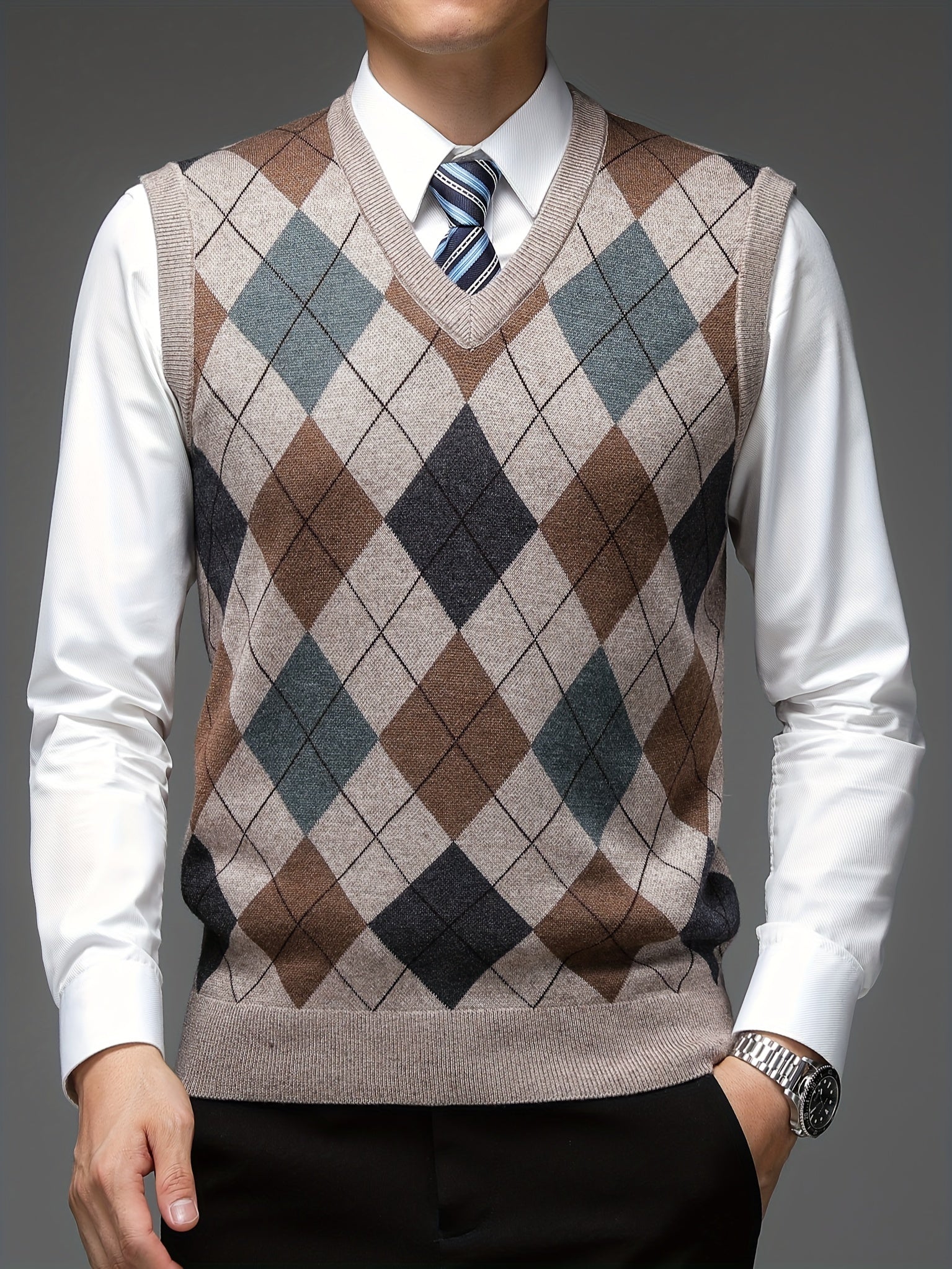 Arlan - Pull à carreaux – Image 5