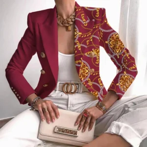 Gwendoline | Blazer élégant pour femme | Imprimé