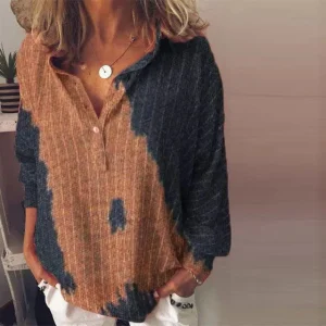 Chemisier vintage pour femmes | Manches longues