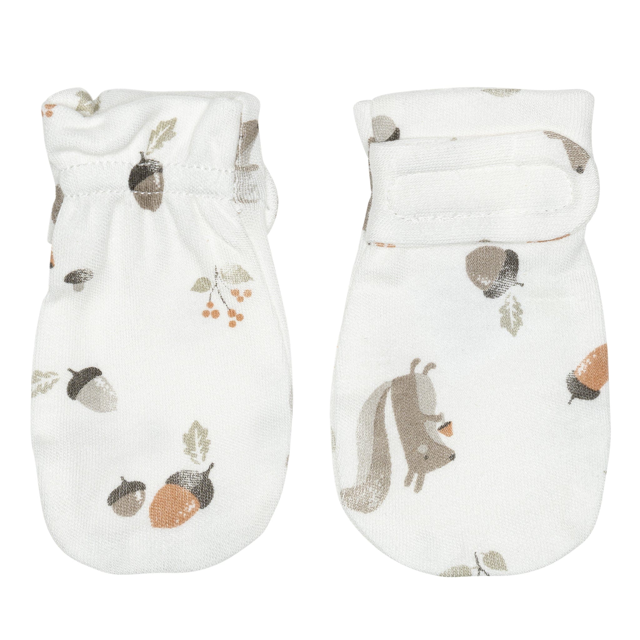 Perlimpinpin - Mitaines nouveau-né en Bambou 1/12$-2/19$ - Écureuils – Image 2