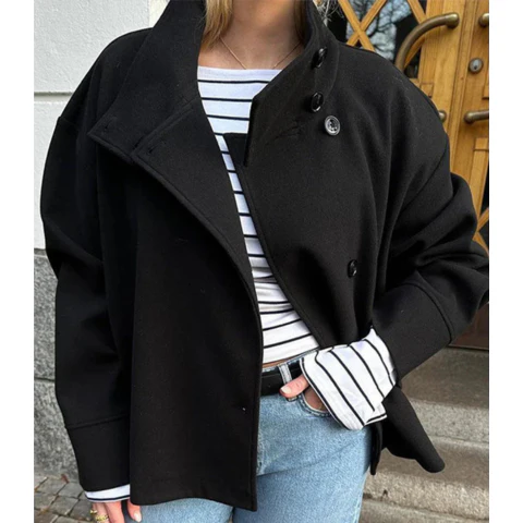 Manteau court élégant pour femme | Chaud – Image 2