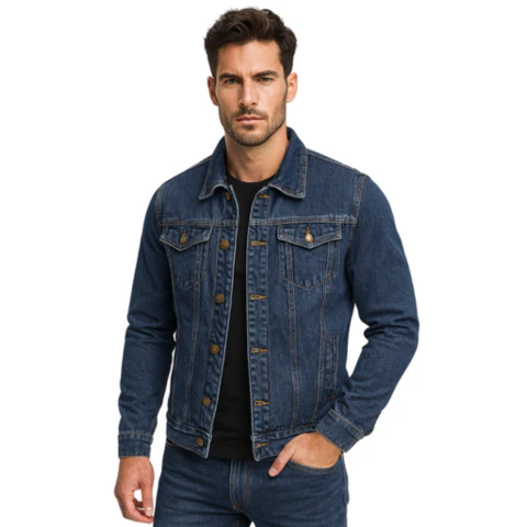 Veste en denim classique pour homme | Manches longues – Image 2