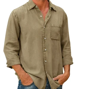 Chemise en jean pour hommes | Manches Longues