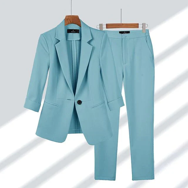 Ensemble blazer et pantalon chic pour femmes – Image 5