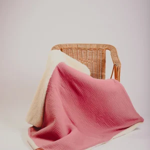 Petit plaid de naissance en laine et coton bio – L'Affectueux