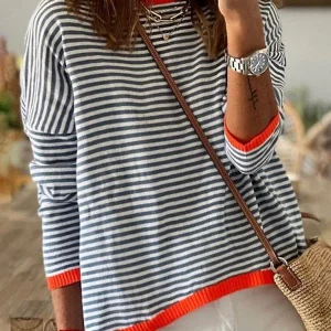 Top rayé pour femmes | Manches longues
