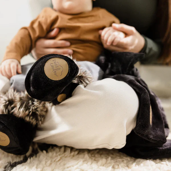 Petit Coulou - Pantoufles d'hiver en minky - Onyx – Image 5