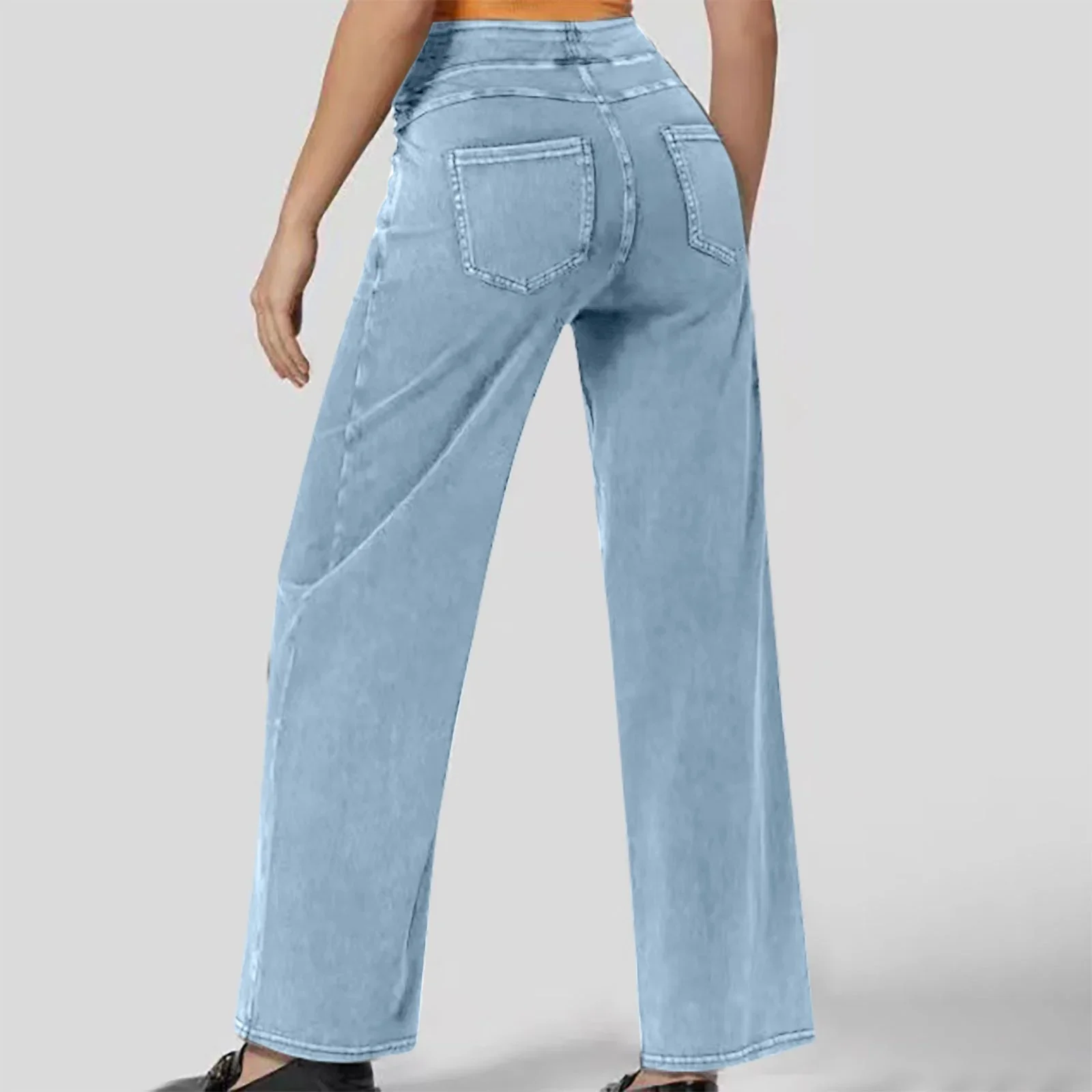 Pantalon confortable à taille haute pour femme | Baggy – Image 5