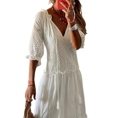 Robe bohémienne fluide pour femme | Maxi – Image 2