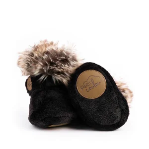 Petit Coulou - Pantoufles d'hiver en minky - Onyx