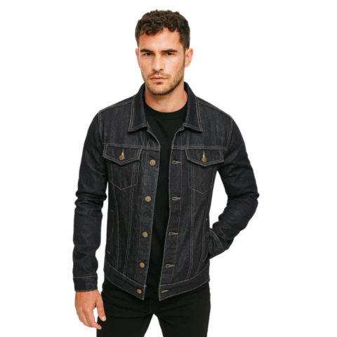 Veste en denim classique pour homme | Manches longues – Image 4