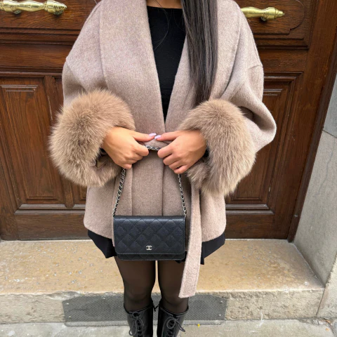 Manteau long contrasté pour femme | Hiver – Image 4