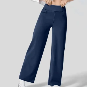 Pantalon confortable à taille haute pour femme | Baggy