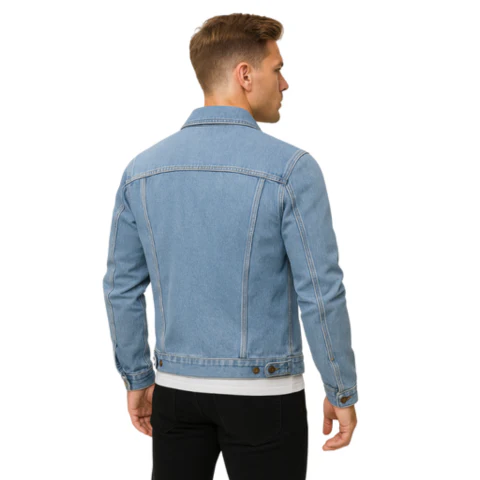 Veste en denim classique pour homme | Manches longues – Image 6