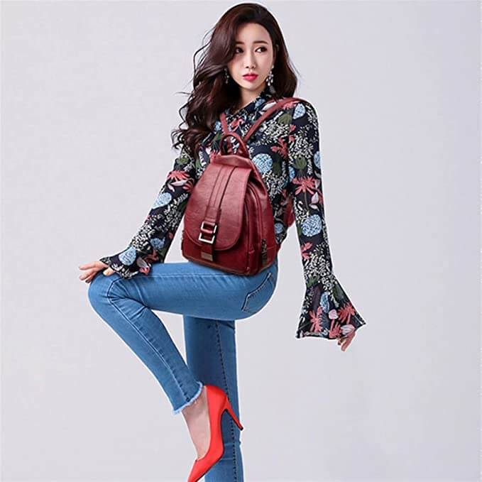 Sac à dos en cuir pour femmes – Image 6