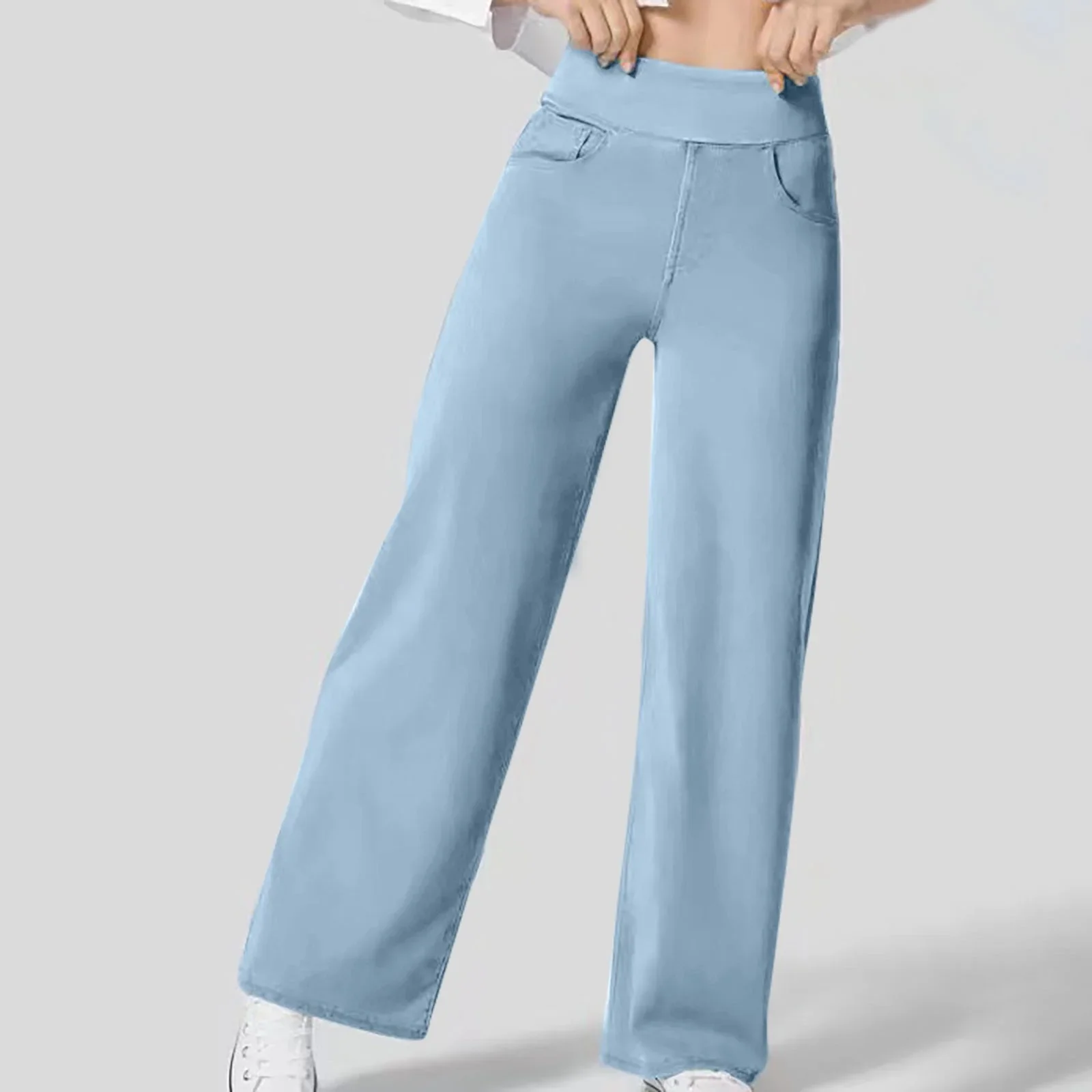 Pantalon confortable à taille haute pour femme | Baggy – Image 7