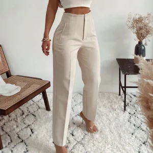 Pantalon Femme Taille Haute – Chic, Confortable et Tendance