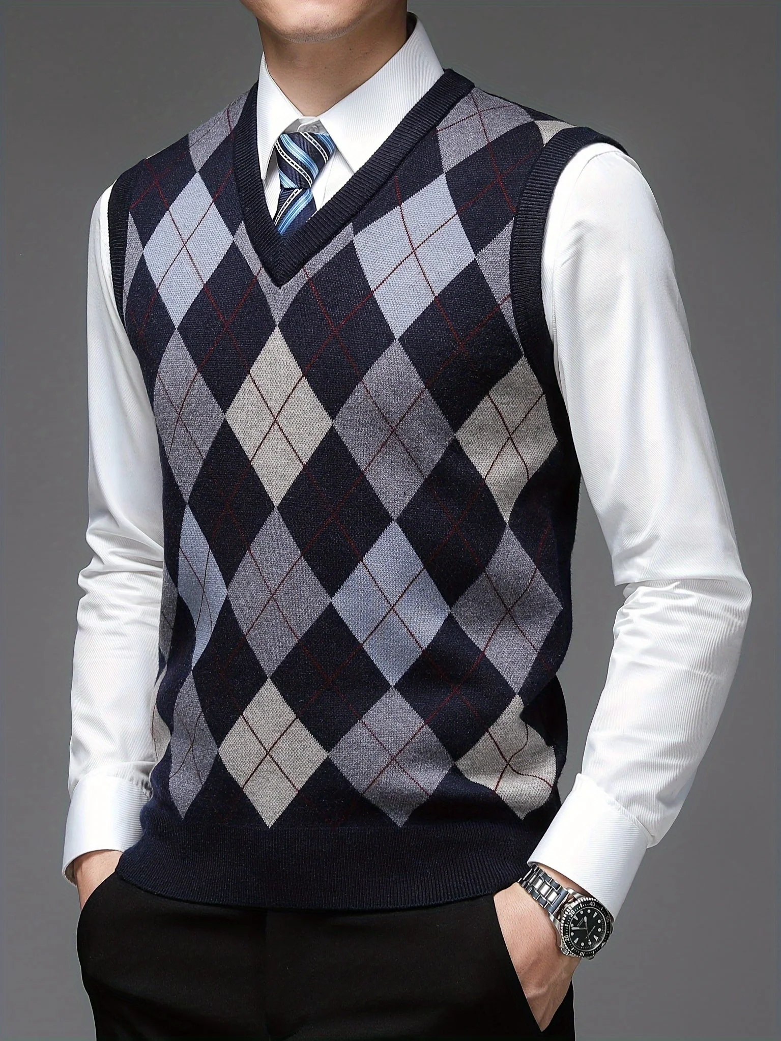 Arlan - Pull à carreaux – Image 8