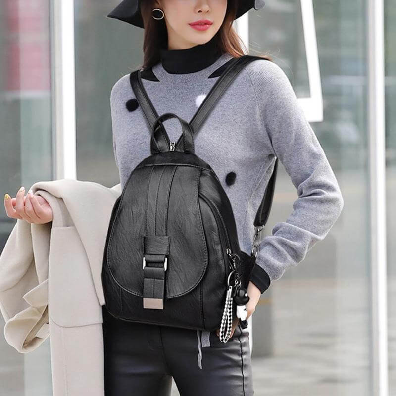 Sac à dos en cuir pour femmes – Image 3