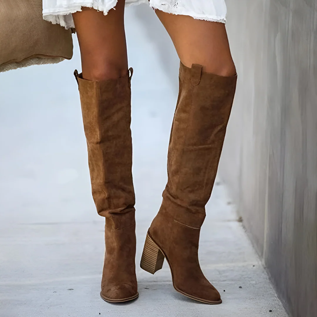 Bottes classiques en cuir pour femmes | Talon – Image 7