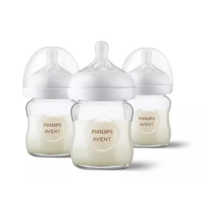 Philips Avent - Biberon en verre Natural Response 4oz - Ensemble de 3