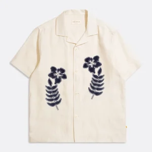 Chemisette Stachio Floral Flock Beige - FAR AFIELD