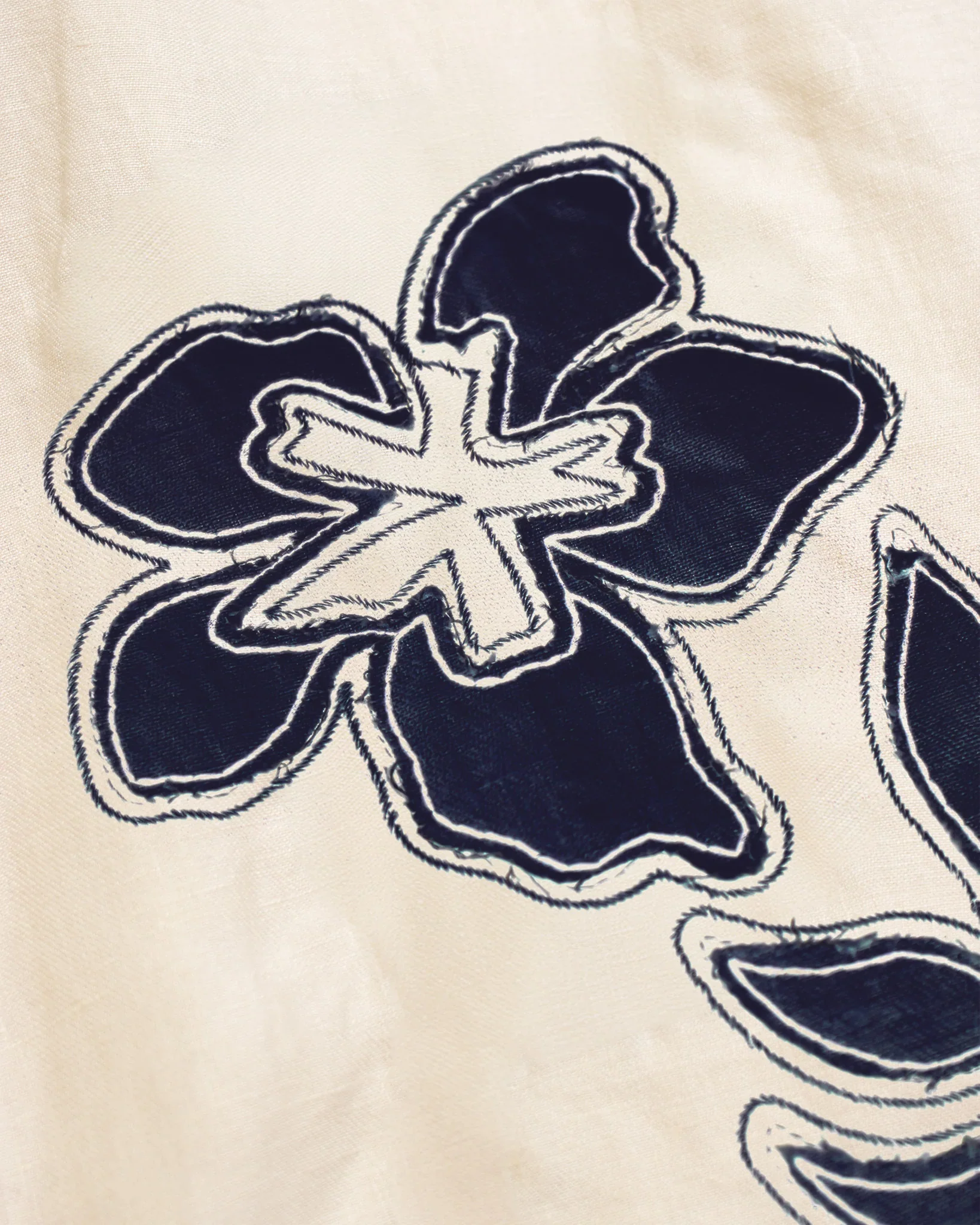 Chemisette Stachio Floral Flock Beige - FAR AFIELD – Image 4